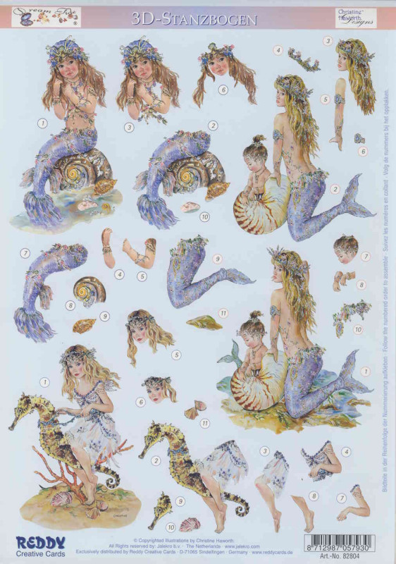 82804 3D Stanzbogen A4 Dream Tide 4