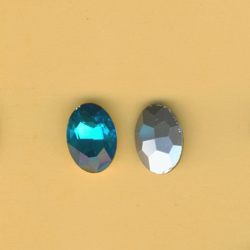 t0801312 Simili Rivoli Glasstein 13x18mm aqua