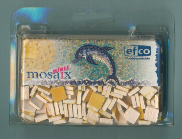 2295608 efco mosaix minis 10x10mm glasiert gelb 70g