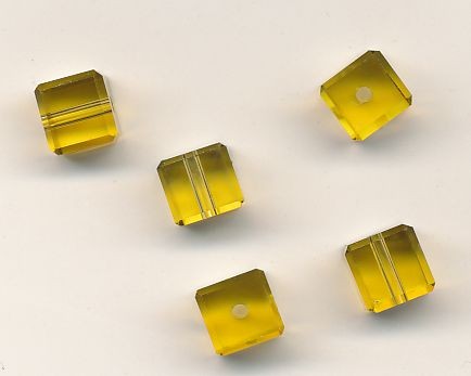 Würfel 6mm topas