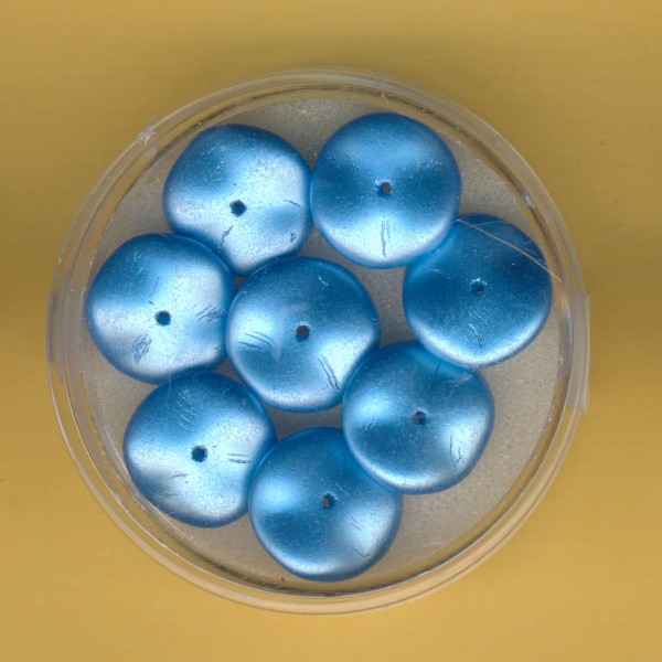 4747-12184 Ripple Beads 12mm aqua 8 Stück