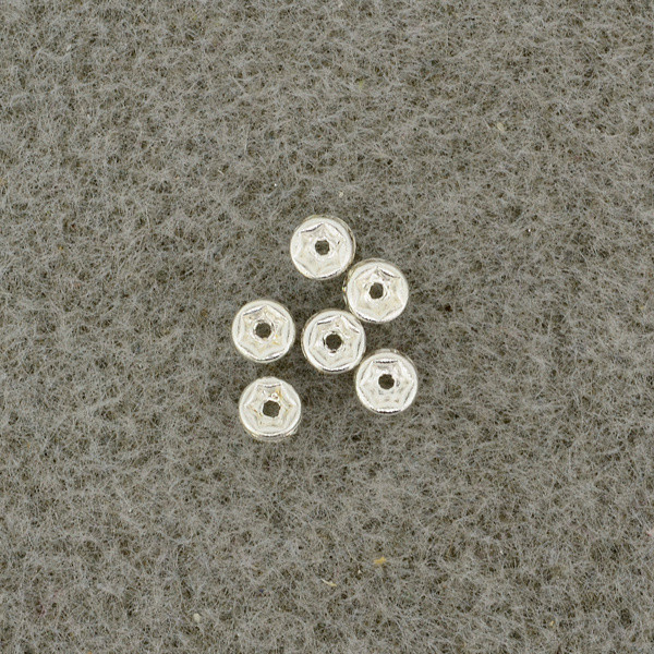 113504921 Strass-Rondell 4mm silber-kristall