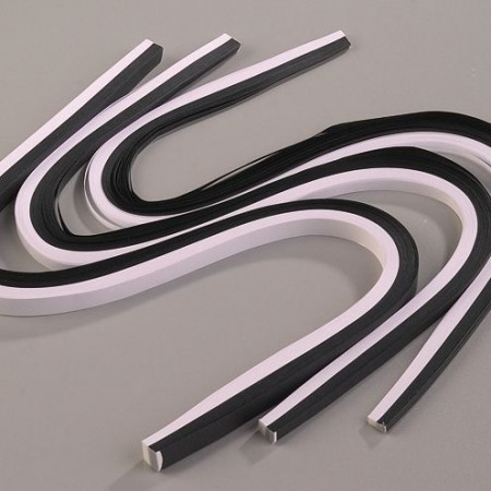 1614452 Quilling Papierstreifen Set schwarz weiß 300 Stück
