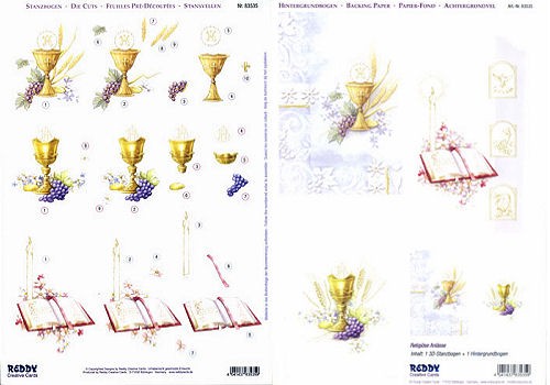 3D-Stanzbogenset Religiöse Anlässe