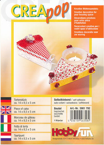 3901792 Creapop Geschenkbox Tortenstück 14x8,5x5cm