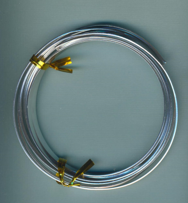 4549-05917 Aluflachdraht 1x5mm silber 2m