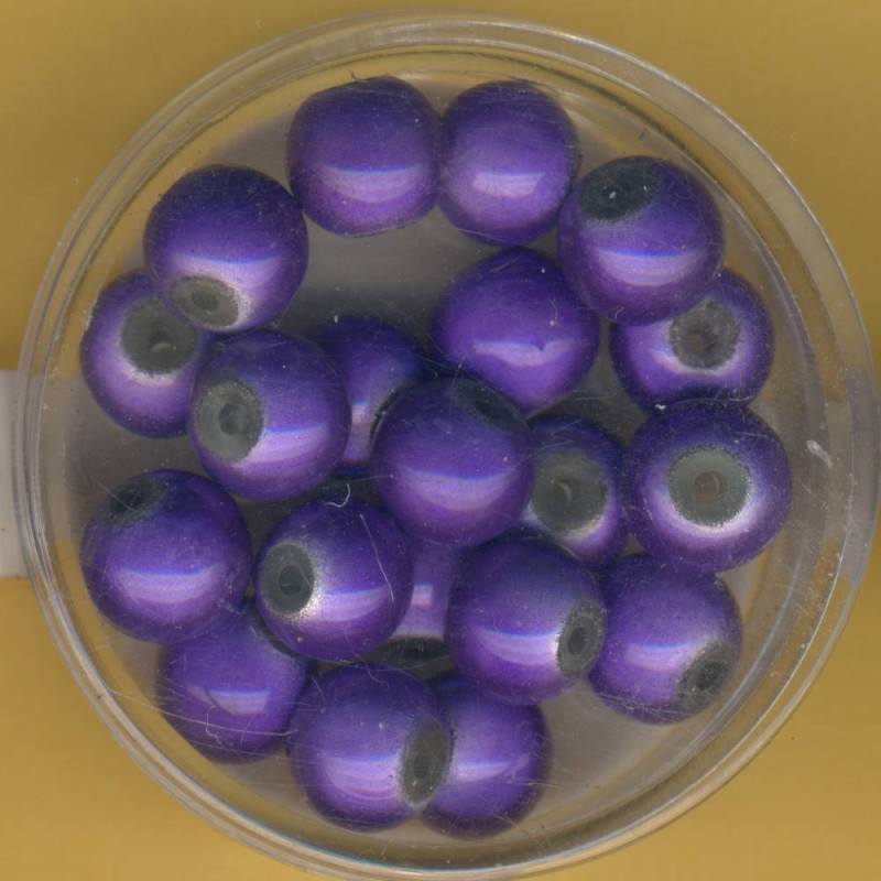0733-08164 Miracle-Beads 8mm lila 20 Stück