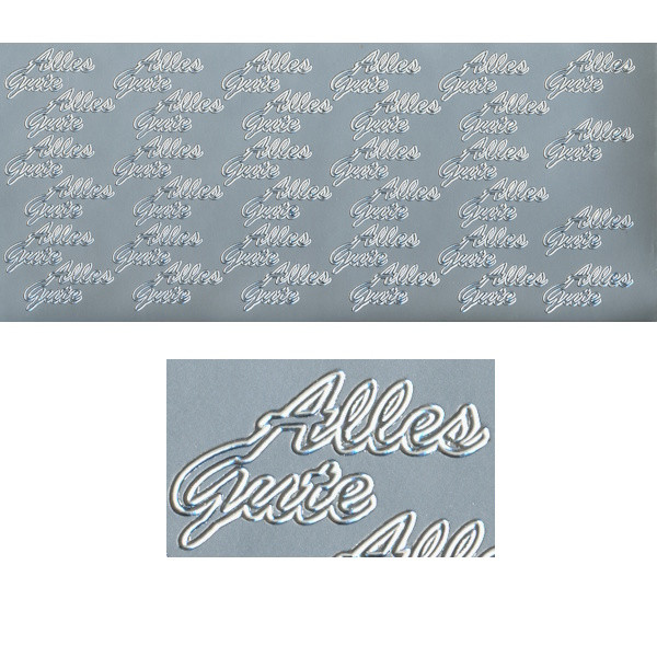 pu027s Sticker Alles Gute 4 silber