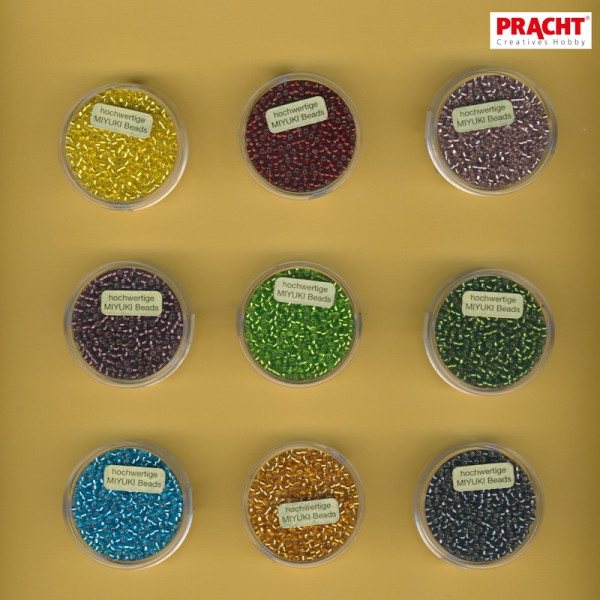 Pracht Miyuki Rocailles 2,2mm Silbereinzug