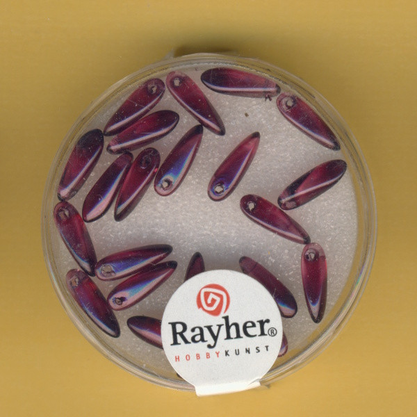 14461314 Crystal Renaissance Perlen Reiskorn 3x11mm violett