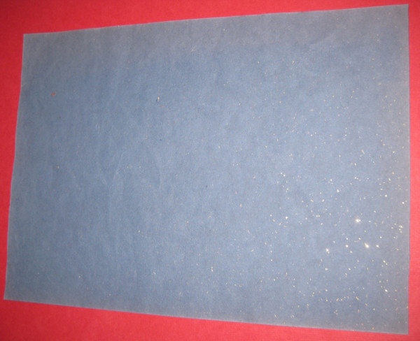 511203 Naturpapier A4 blau gold flitter