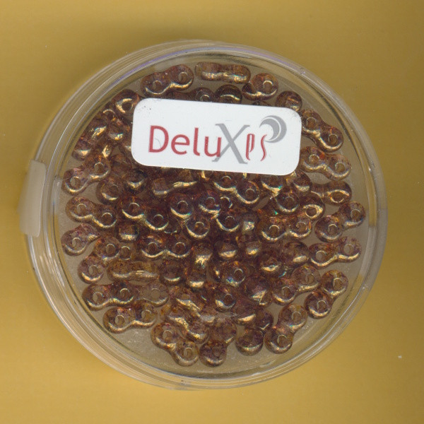9696-06974 Infinity Beads 3x6mm marmor braun 5,5g