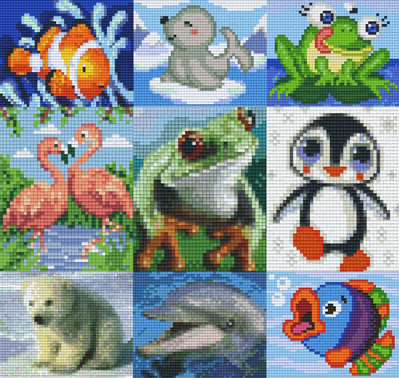 Pixelhobby Klassik Set Tiere im und am Wasser