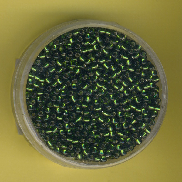 961137 Toho Beads 2,2mm olivine Silbereinzug 12g