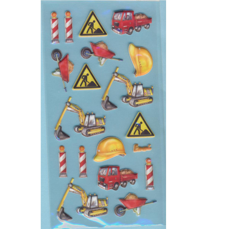 3451260 Creapop Softysticker Baufahrzeuge