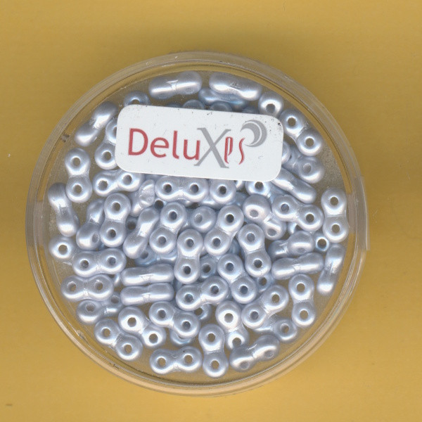 9696-06654 Infinity Beads 3x6mm silbergrau 5,5g