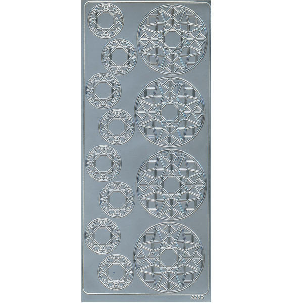 cl2289s Sticker Sterne 3 silber