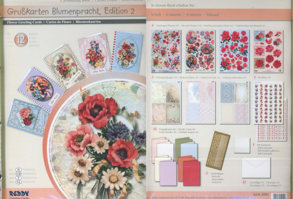89055 3D Bastelmappe Blumenpracht Edition 2
