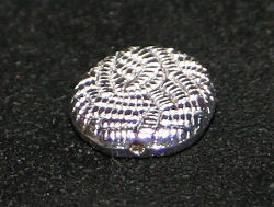 572107a Schmuckelement Knäuel 13x4mm versilbert