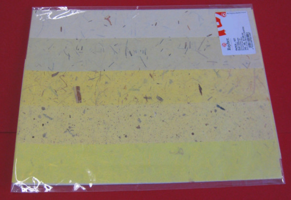 8136500 Rayher Papier-Set Naturpapier A3 gelbtöne