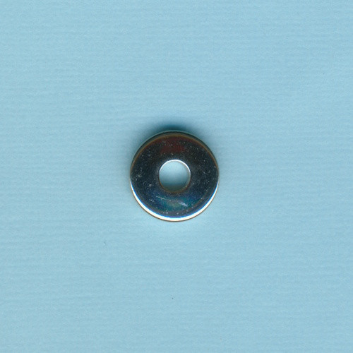 66400143 Metallperle Scheibe 15mm silber