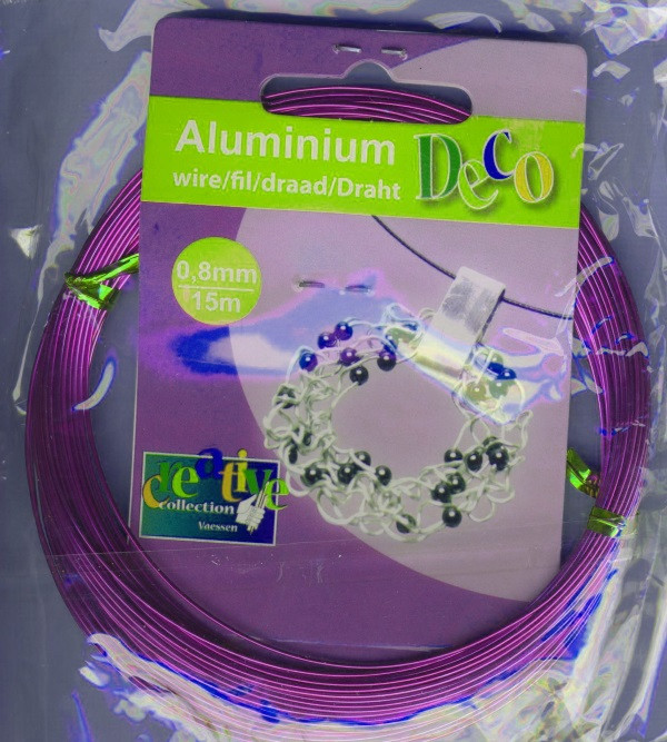 24250014 Aludraht 0,8mm lila 15m