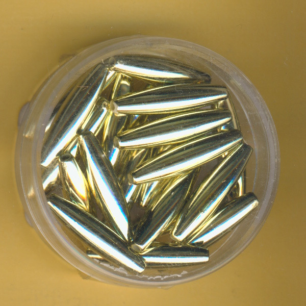 0801-20934 Wachsperlen Oliven 5x20mm gold 20 Stück