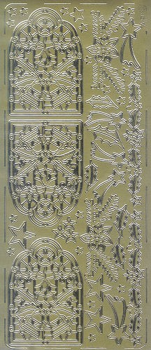 pu040g Sticker Advent gold