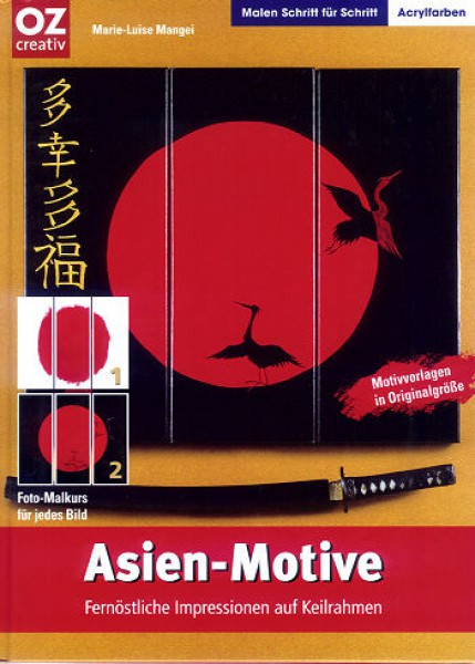 010400052 Buch Asien-Motive Fernöstliche Impressionen auf Keilrahmen