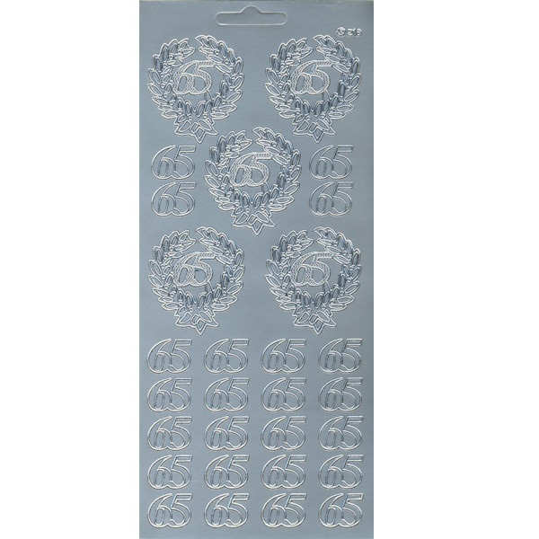 cl65s Sticker 65 silber