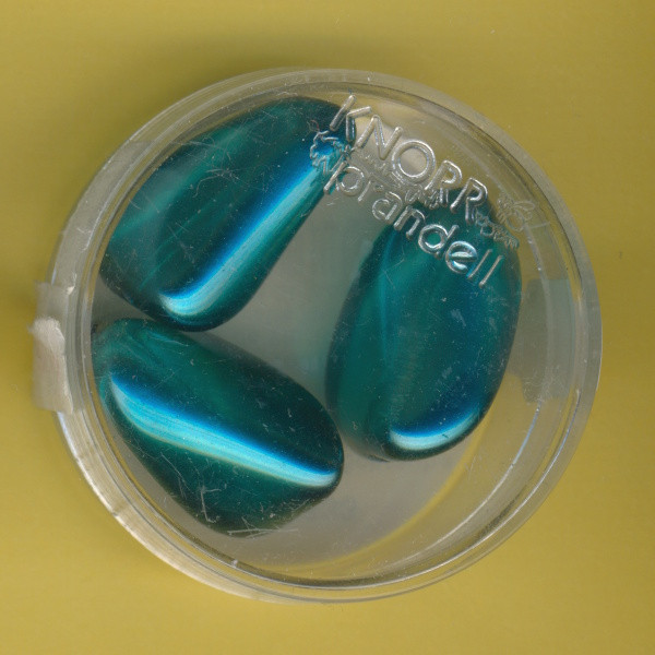 6064633 Crystal Renaissance Perlen Schraube 23x13mm türkis 3 Stück