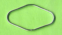 597207921 Metallzwischenteil oval silber 28x50mm