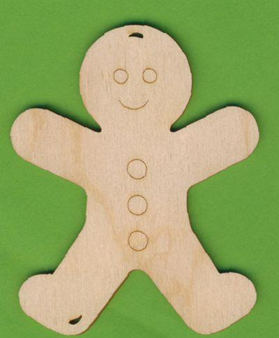 tkh2110 Holz Deko Lebkuchenmann 10cm