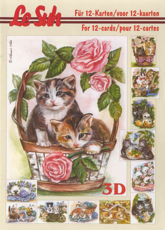 345625 3D Motivbuch A5 Katzen