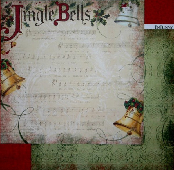 Scrapbook-Blatt Jingle Bells