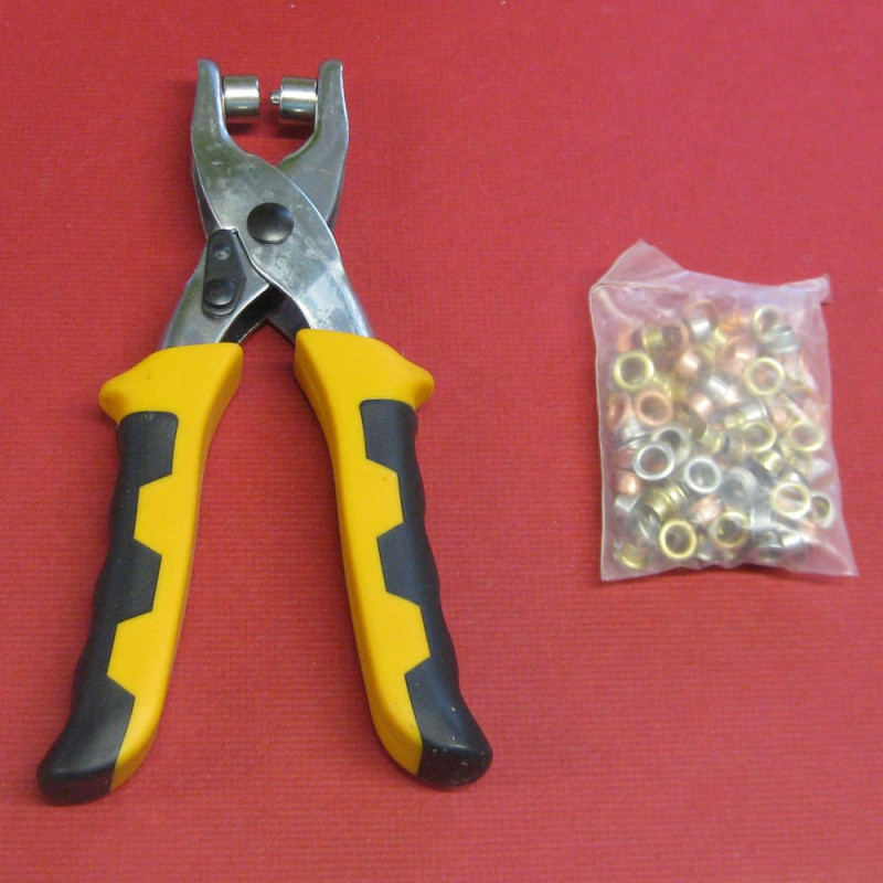 65165 Ösenzange 15cm mit Ösen 5mm