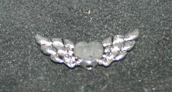 Metallteil Flügel silber ca. 20mm
