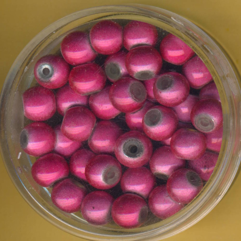 0733-06984 Miracle-Beads 6mm altrosa 40 Stück