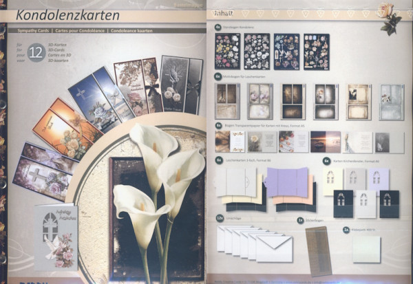 89211 3D Bastelmappe Kondolenzkarten Mix