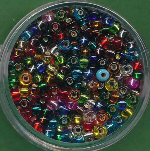 7576074 Pracht Rocailles 3,5mm Silbereinzug mix 17g