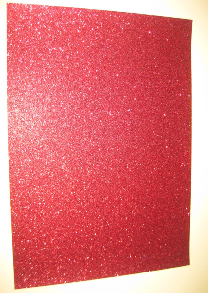 61223261 Glitterkarton rot 21x30cm 200g