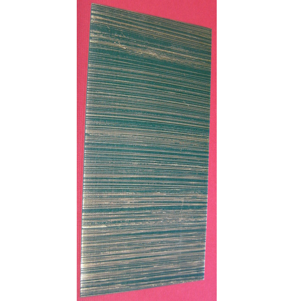 7009131 Kerzen Wachsplatte gestreift gold-grün 200x100mm