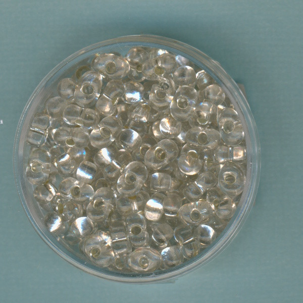 30061447 Farfalle Perlen 6,5x3,2mm kristall Silbereinzug 17g