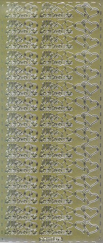 pu275g Sticker Wir heiraten II gold