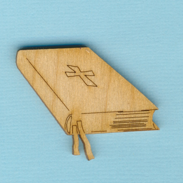 gbh6240 Holz Deko Gebetsbuch geschlossen 4cm