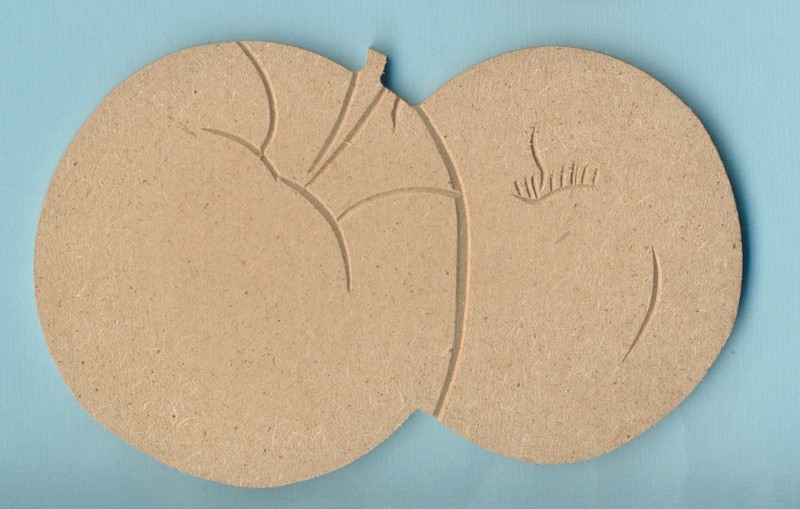 084800012 Holz Dekor Äpfel 13,5x8,5cm