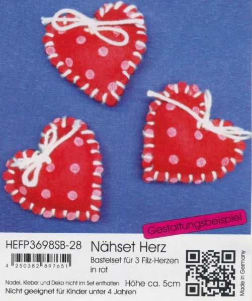 hefp3698sb28_Filz-Nähset-Herz-rot-5cm