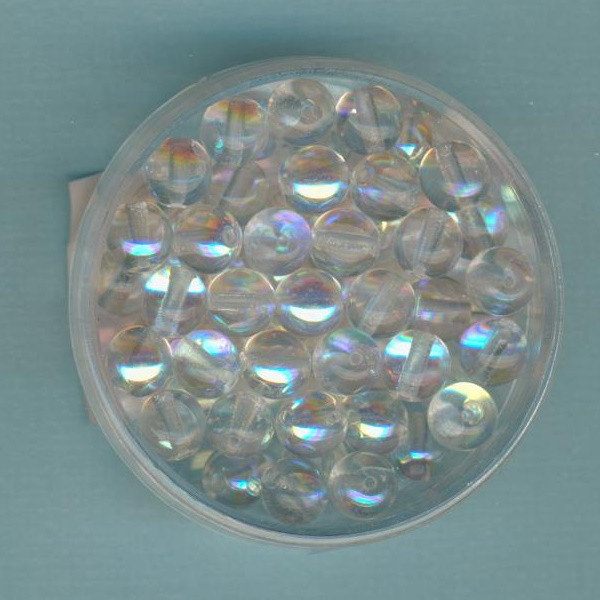 223028701 Glasperlen 6mm kristall AB 50 Stück