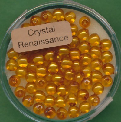 078004014 Crystal Renaissance Perlen 4mm topas 75 Stück