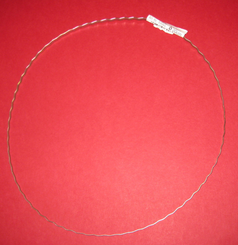 69060 Drahtring gewellt 20cm